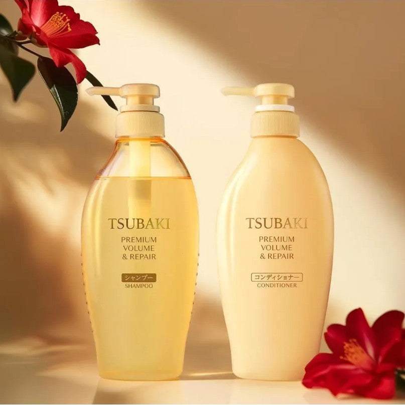 Shiseido Tsubaki Premium Volume & Repair Shampoo & Conditioner Set 450ml*2