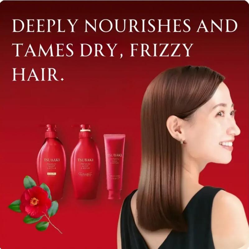Shiseido Tsubaki Premium Moist And Repair Shampoo & Conditioner 450ml*2