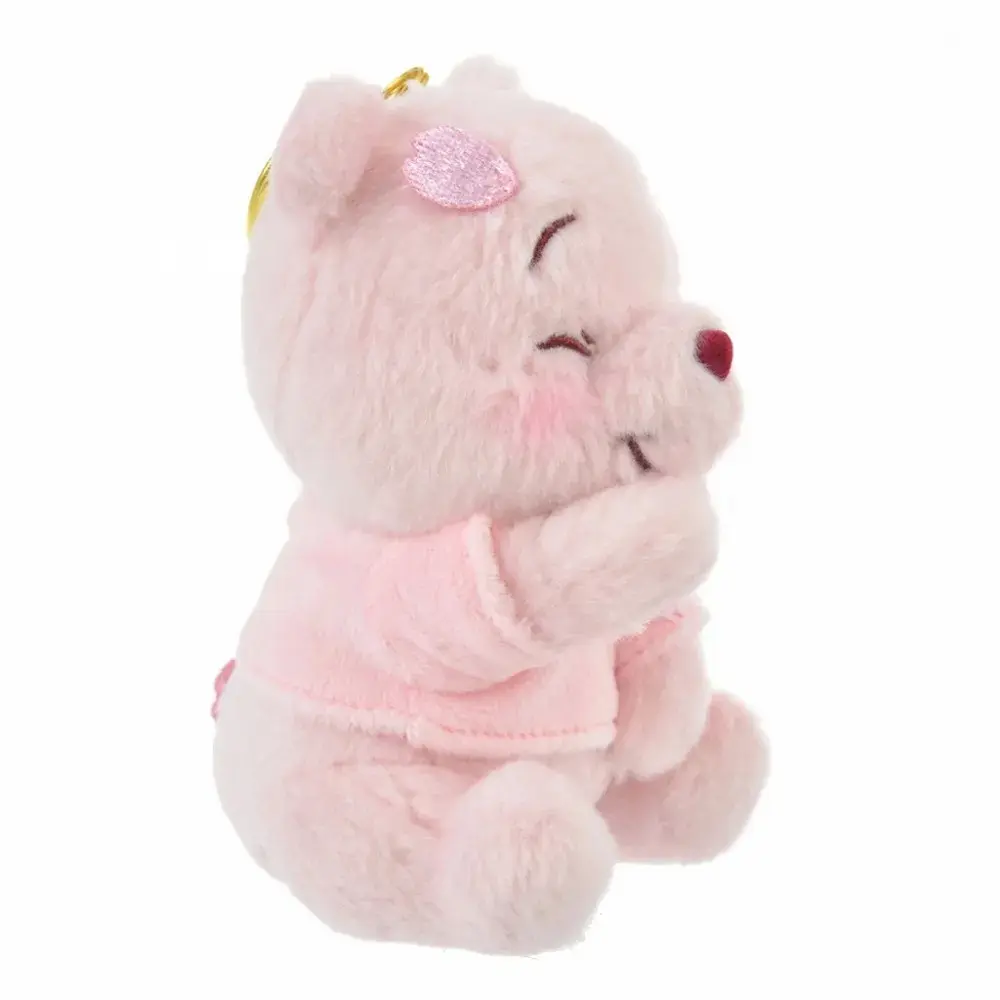Disne Fluffy Plush Keychain Pooh Sakura Series