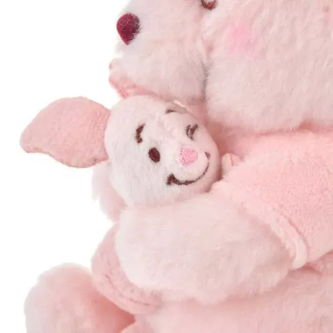 Disney Fluffy Plush Keychain Pooh Hug Piglet
