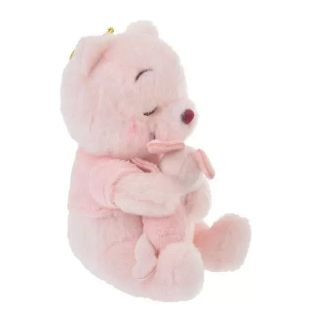 Disney Fluffy Plush Keychain Pooh Hug Piglet