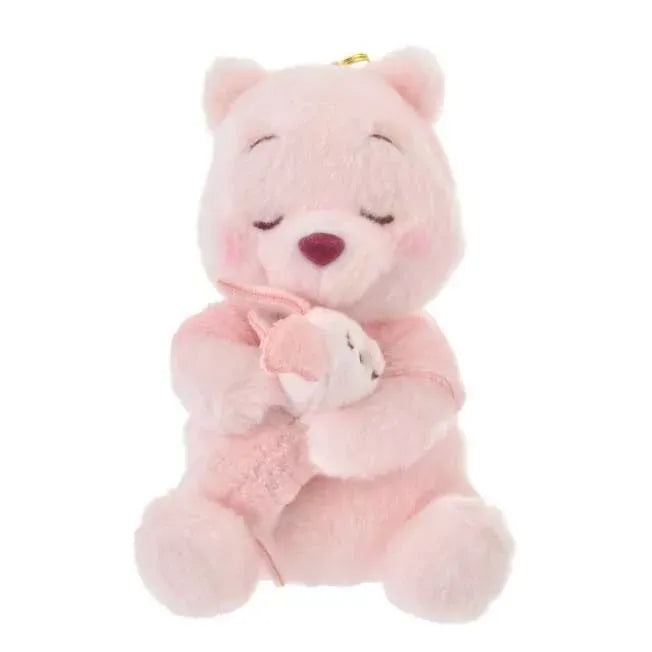 Disney Fluffy Plush Keychain Pooh Hug Piglet