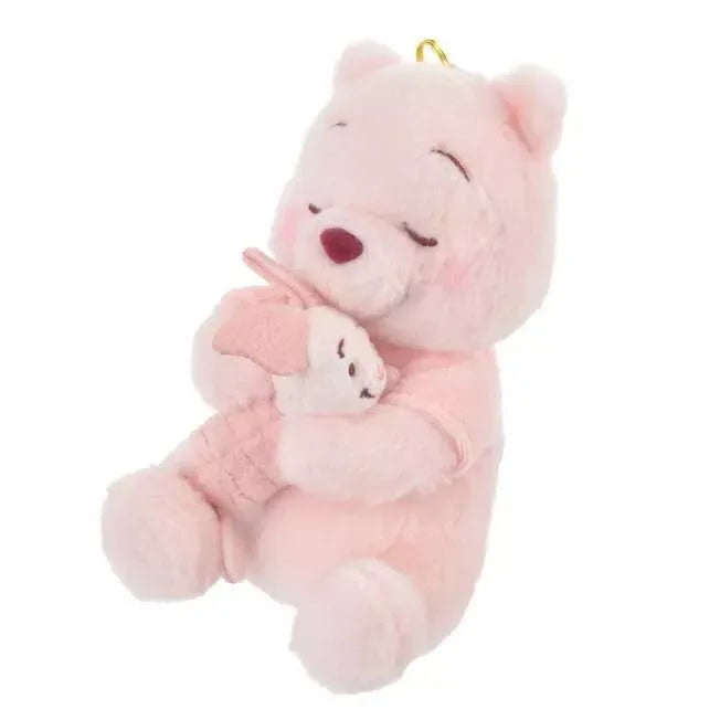 Disney Fluffy Plush Keychain Pooh Hug Piglet