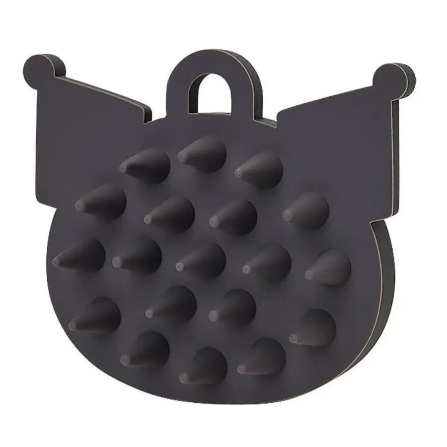 Sanrio Face-Shaped Shampoo Brush Kuromi