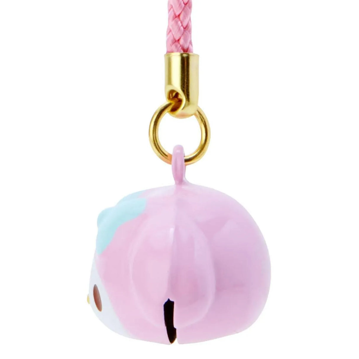 Sanrio Face Shaped Bell Charm Strap Brass My Melody