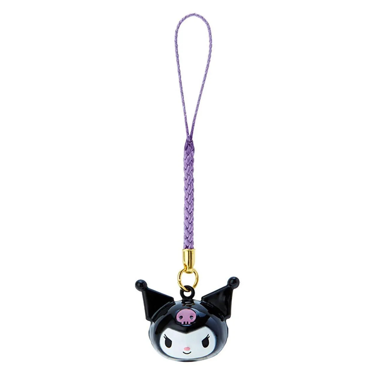 Sanrio Face-shaped Bell Netsuke Kuromi
