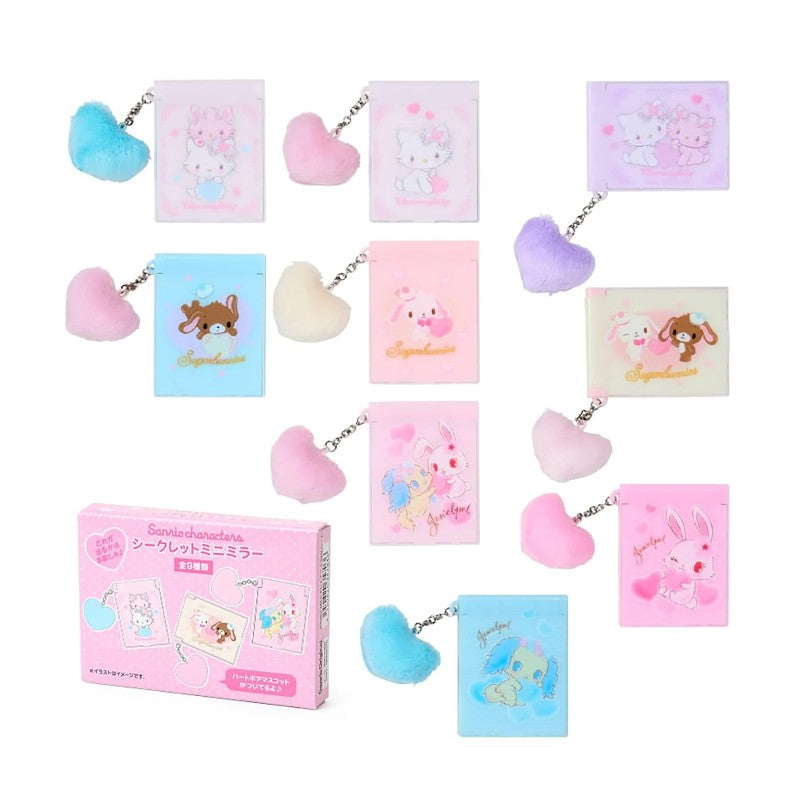 Sanrio Secret Mini Mirror Fluffy Heart Blind Box