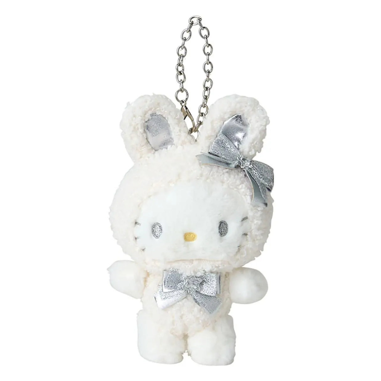 Sanrio Mascot Charm Fluffy Snow Rabbit Hello Kitty