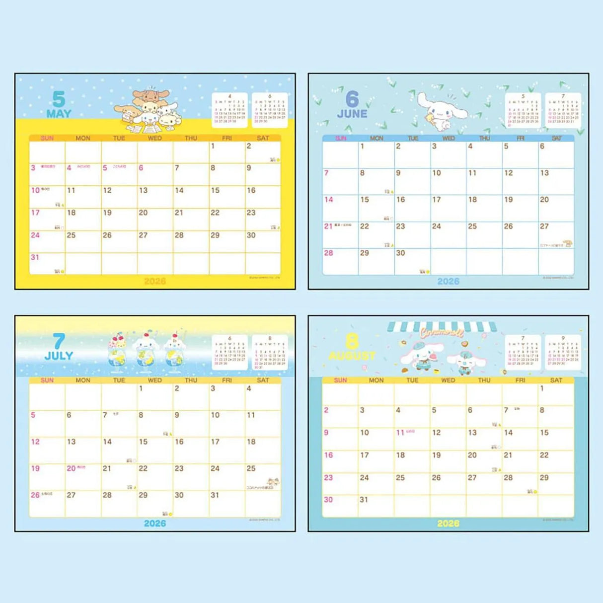 Sanrio Ring Calendar Cinnamoroll 2026