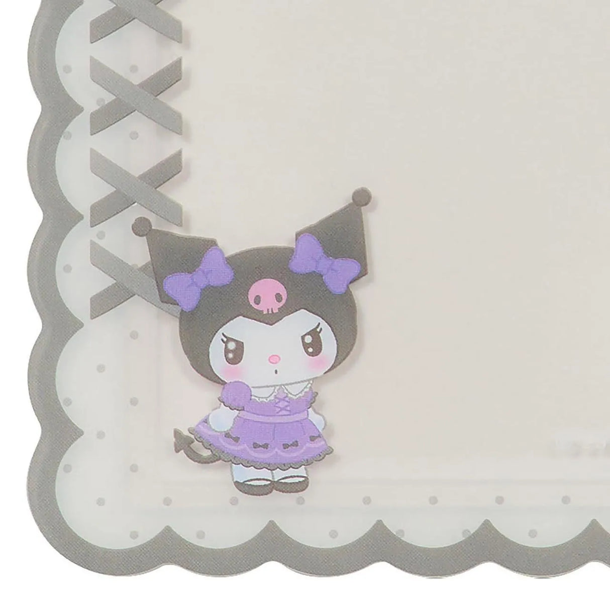 Sanrio Hard Card Case Kuromi Enjoy Idol Ribbon