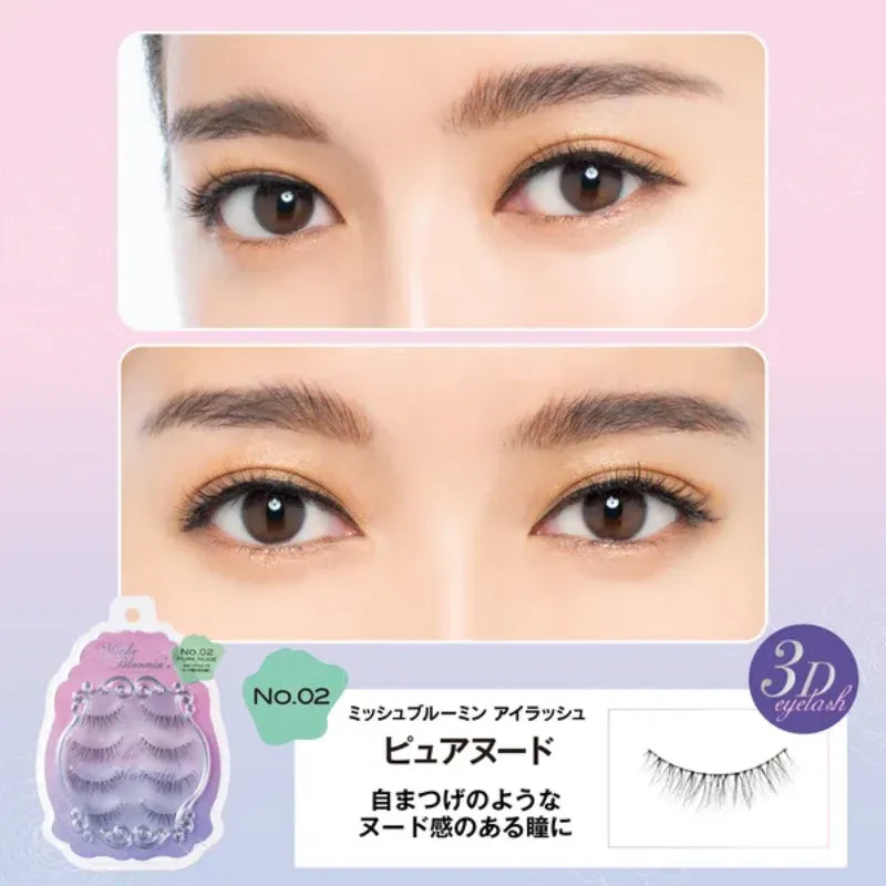 Miche Bloomin 3D Eyelash #02 Pure Nude 4 pairs
