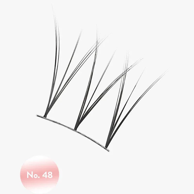 Miche Bloomin纱荣子自然立体假睫毛#48自然纤长黑色细梗