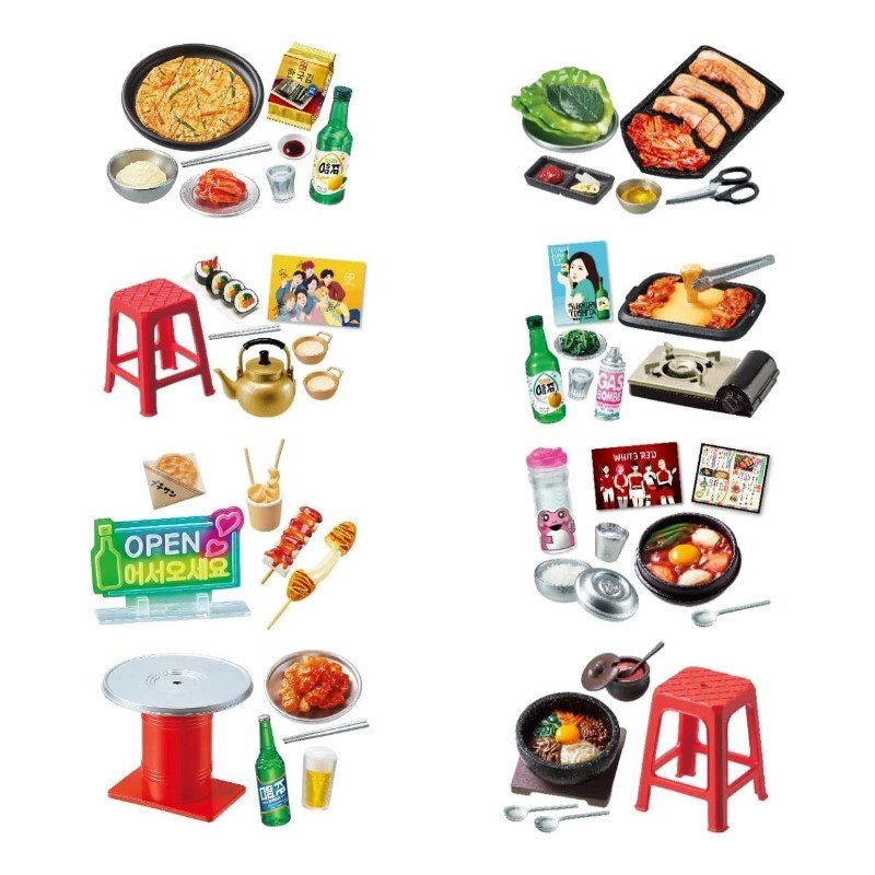 Re-Ment Blind Box Neon And Romance Korean Street Food Night