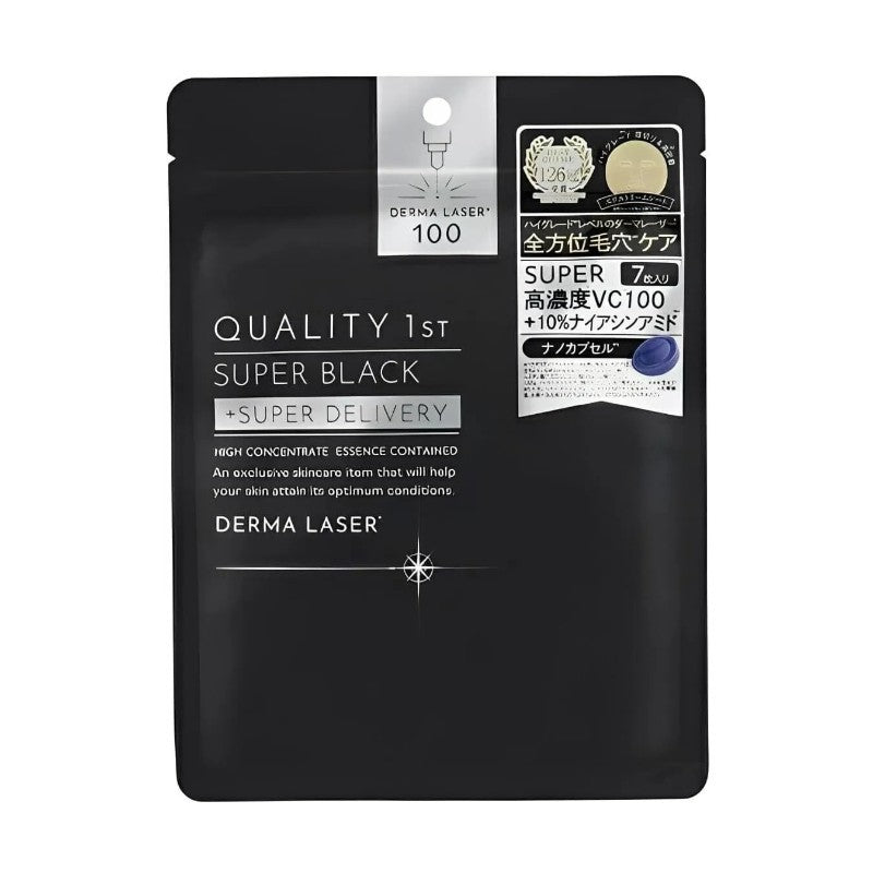 Quality 1st皇后的秘密超级黑面膜VC100净白 7枚