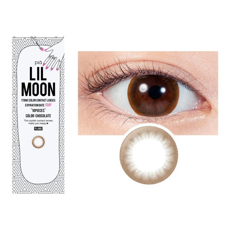 LIL MOON 1-Day Color Contact Lenses Chocolate -2.00 10pcs