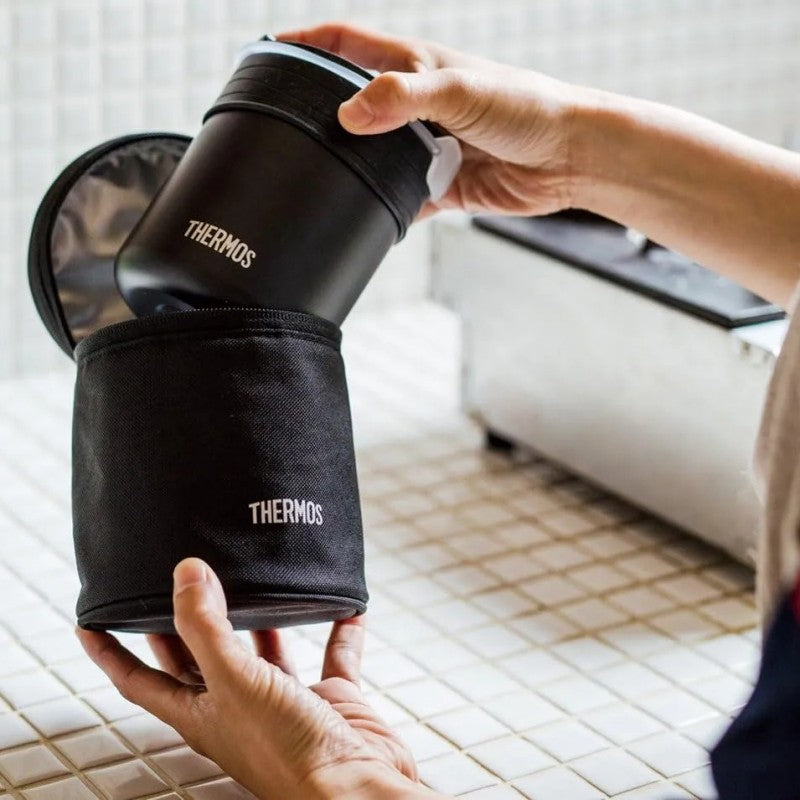 Thermos Lunch Box For Cooking Rice Black 360ml