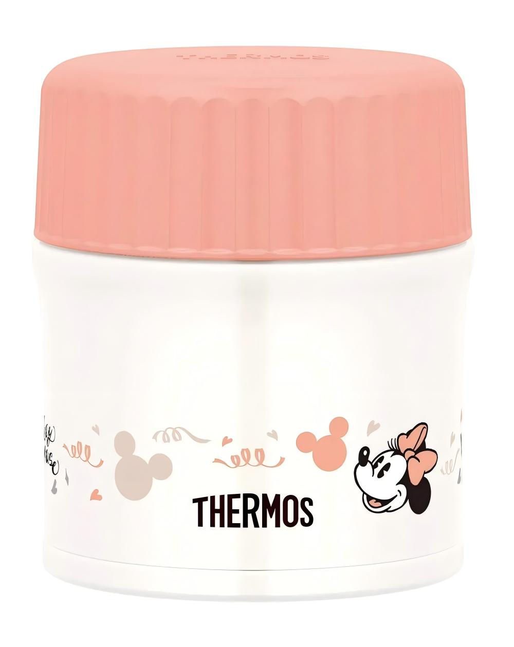 Thermos Disney Vacuum Insulated Soup Jar Beige Pink 300ml