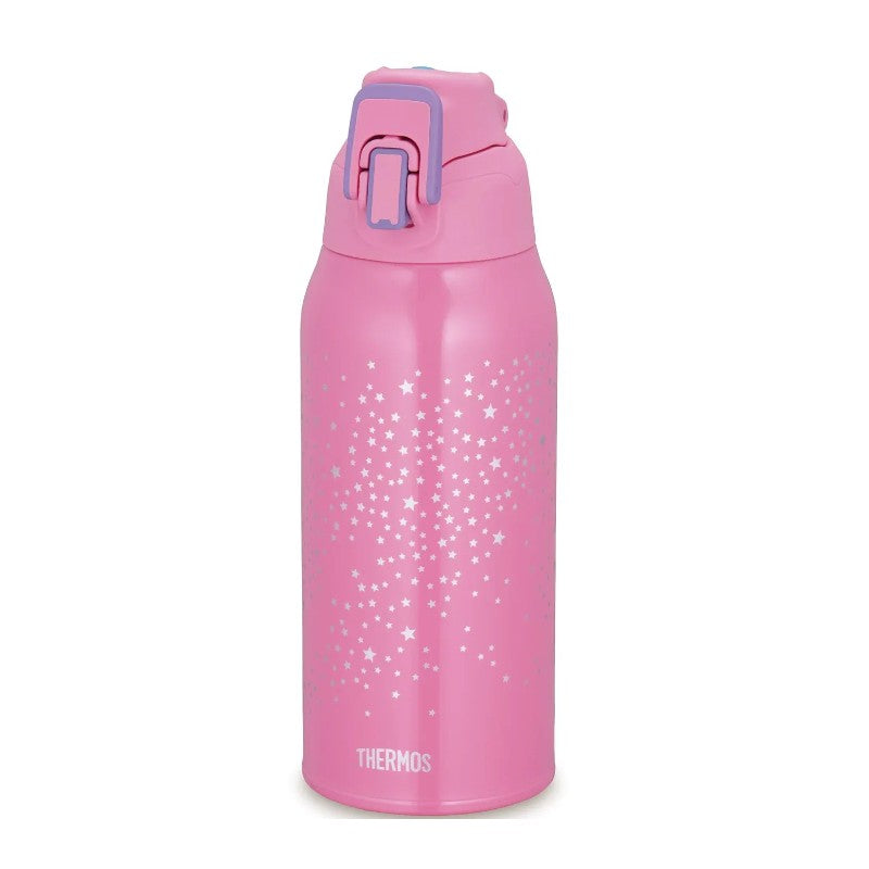 Thermos Pink Star Vacuum Insulated Sports Bottle 800ml