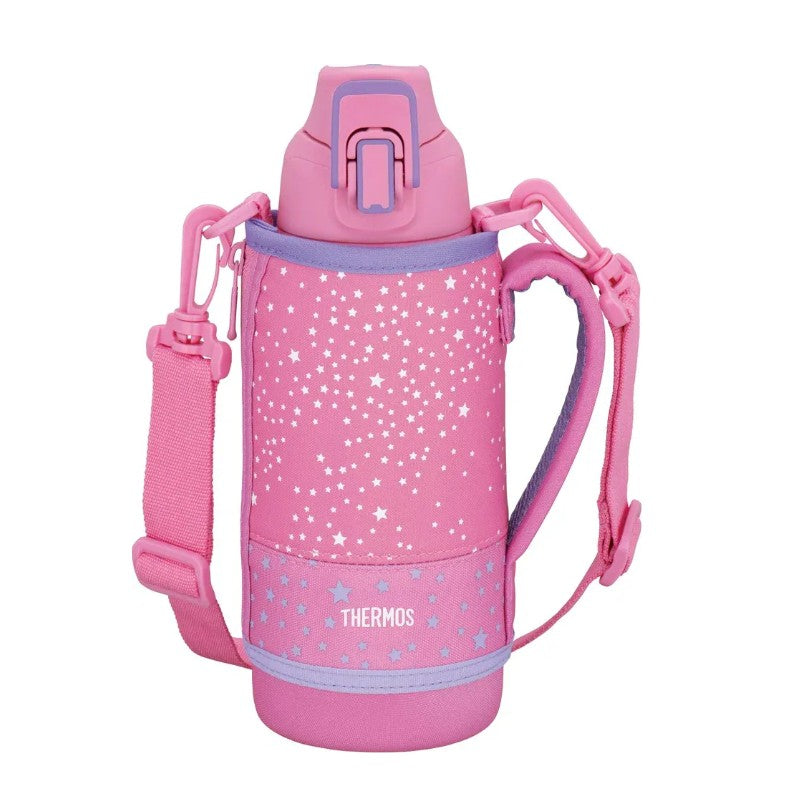 Thermos Pink Star Vacuum Insulated Sports Bottle 800ml
