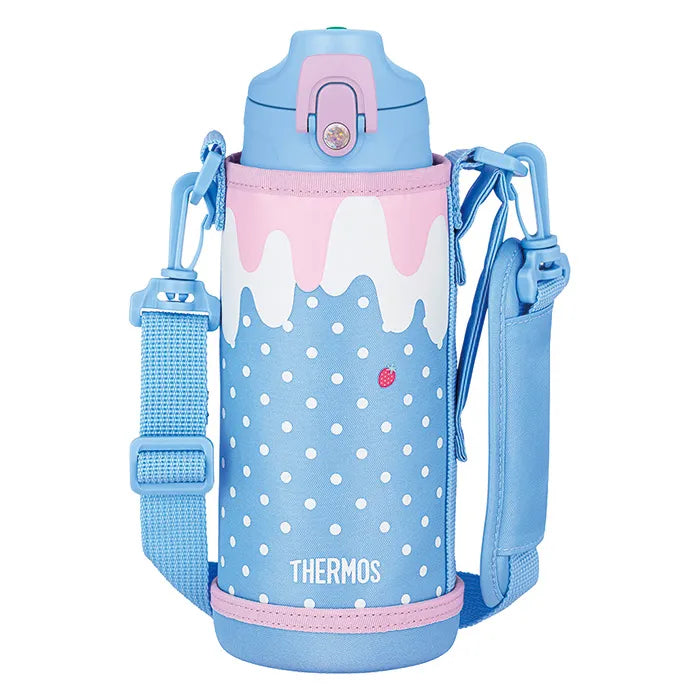 Thermos Vacuum Insulated 2-Way Water Bottle FJJ-801WF Blue Pink 800ml
