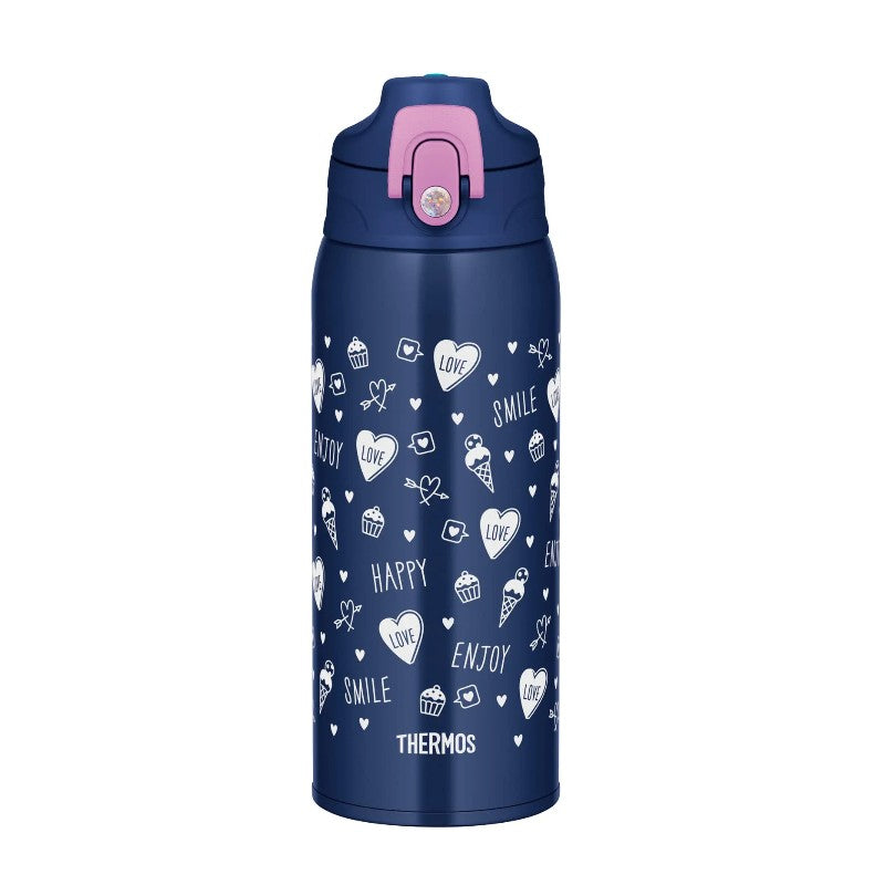 Thermos Vacuum Insulated Water Bottle FJJ-801WF Navy Purple 800ml