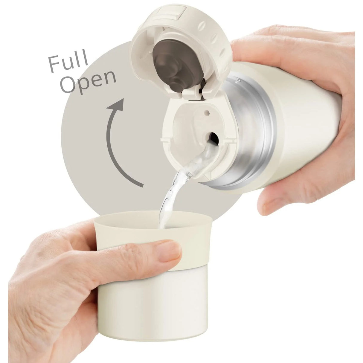 Thermos Stainless Steel Water Bottle Matte White FFM-352 350ml