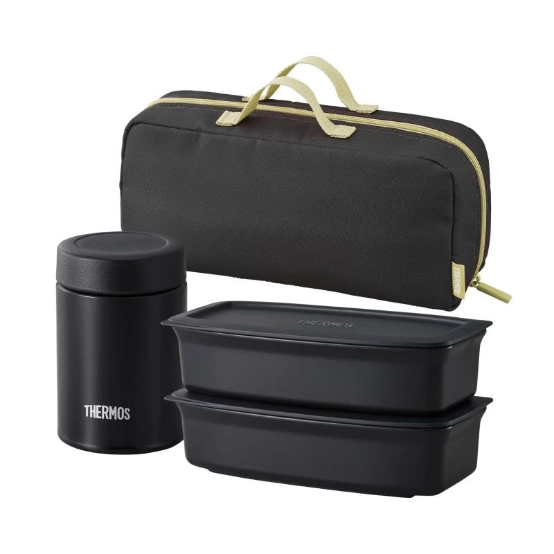 Thermos Vacuum Insulated Soup Lunch Set JEA-1001 Smoky Black