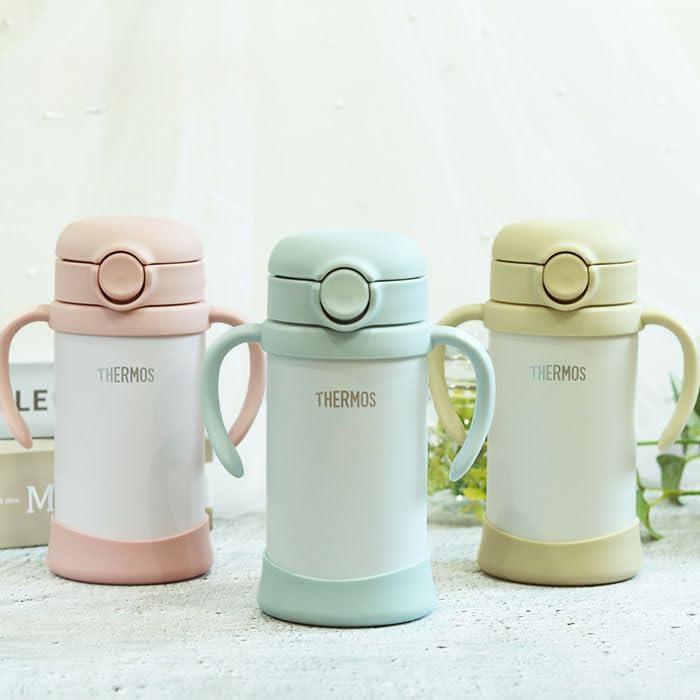 Thermos Vacuum Baby Straw Mug FJT-350 Beige 50ml