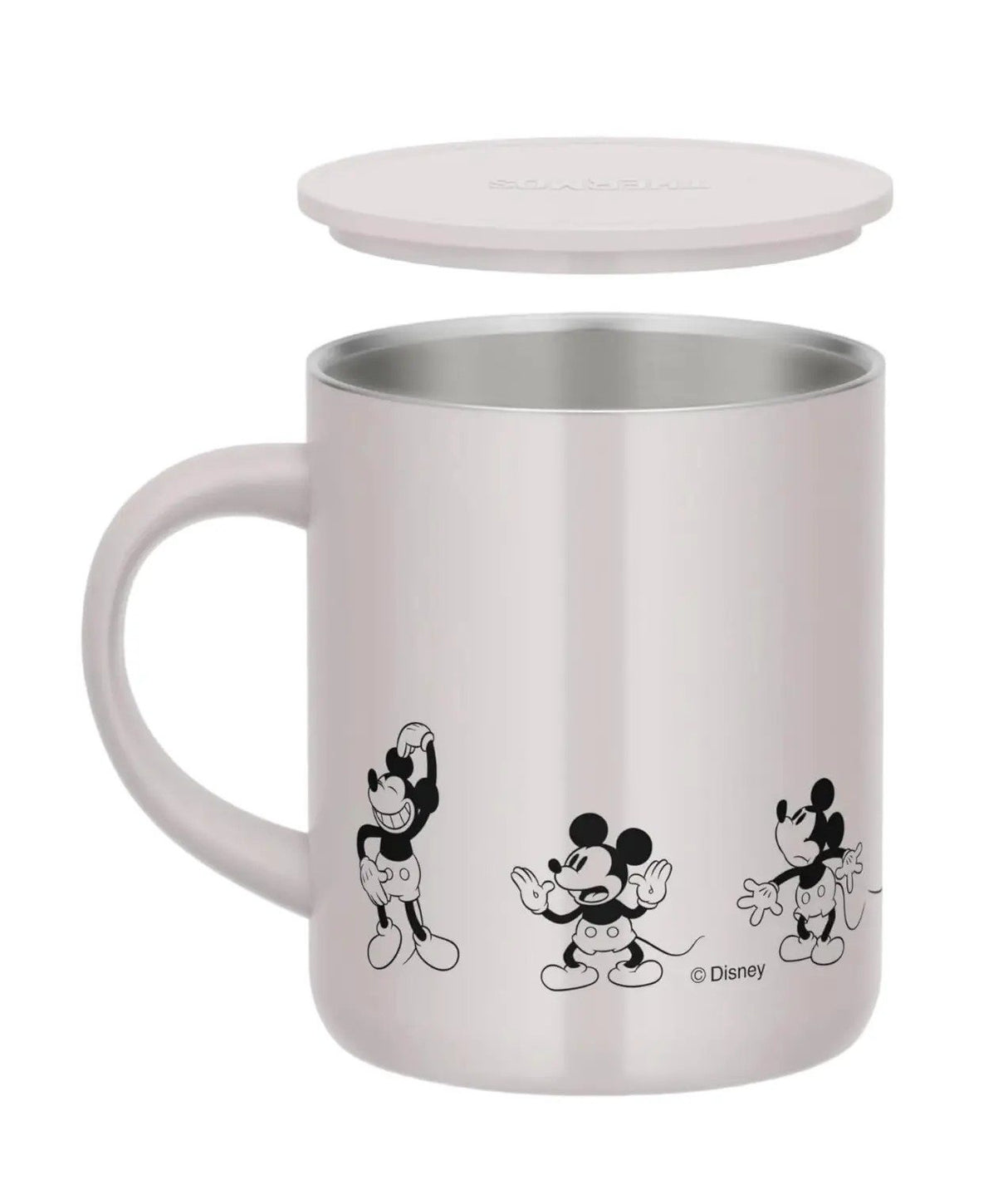 Thermos Vacuum Insulated Mug JDG-351B Mickey White Beige 350ml