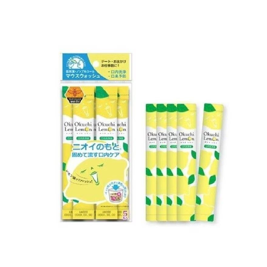 Okuchi Lemon Instant Mouth Wash 5pcs