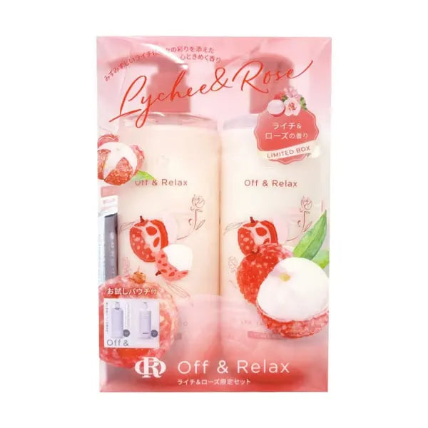 Off&Relax Spa Shampoo & Treatment 2025 Limited Set Lychee & Rose 460ml*2
