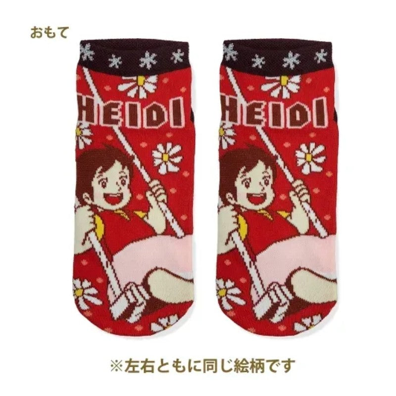 Japan Heidi Girl of the Alps Socks Happy Girl Red