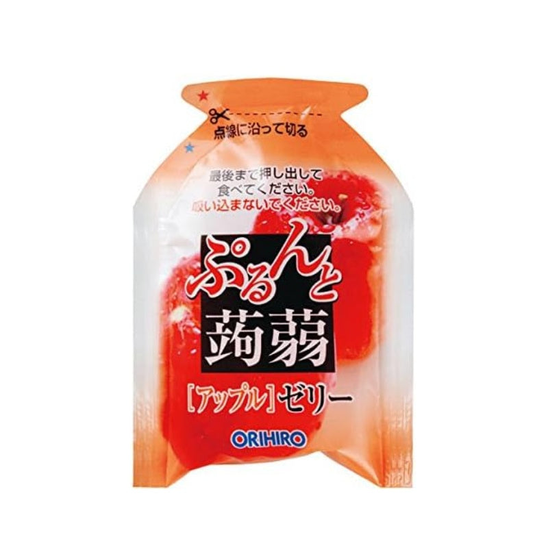 Orihiro Plandu Purunto Konnyaku Jelly Pouch Apple + Grape 12pcs