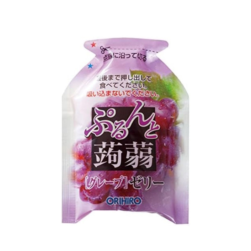 Orihiro Plandu Purunto Konnyaku Jelly Pouch Apple + Grape 12pcs