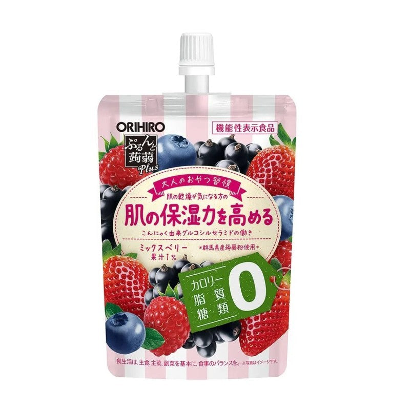 Orihiro Sucking Jelly Konjac Mixed Berry Flavor 130g