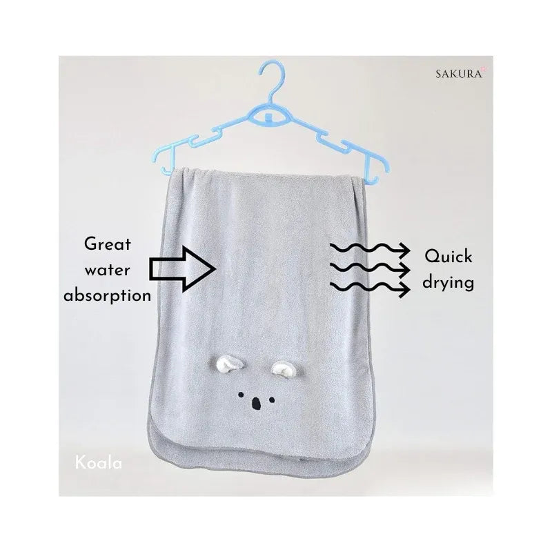 Carari Zooie Animal Face Towel L Polar Bear