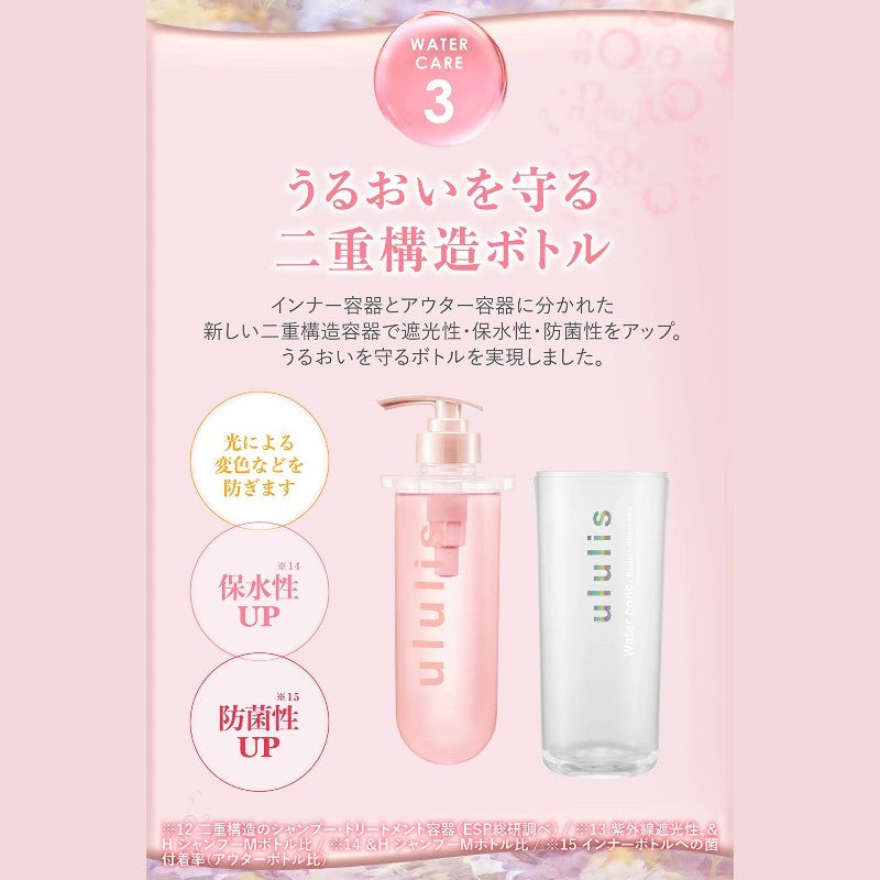 Ululis Pink Me Water Conch Control Shampoo Melty Fleur Scent 340ml