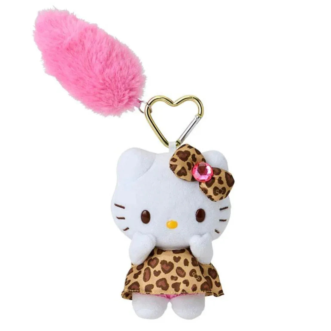 Sanrio Mascot Keychain with Tail Hello Kitty Gogo Gal Collection Leopard