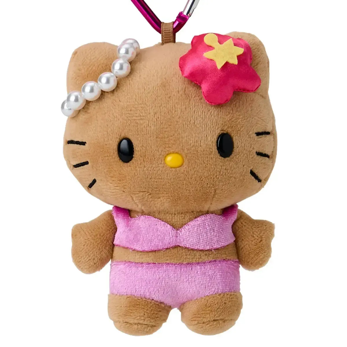 Sanrio Mascot Keychain with Tail Hello Kitty Gogo Gal Collection Tan