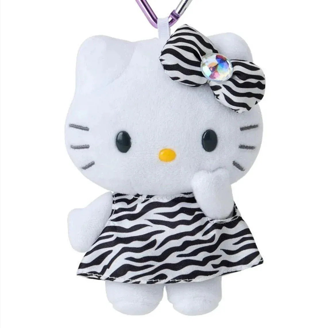 Sanrio Mascot Keychain with Tail Hello Kitty Gogo Gal Collection Zebra