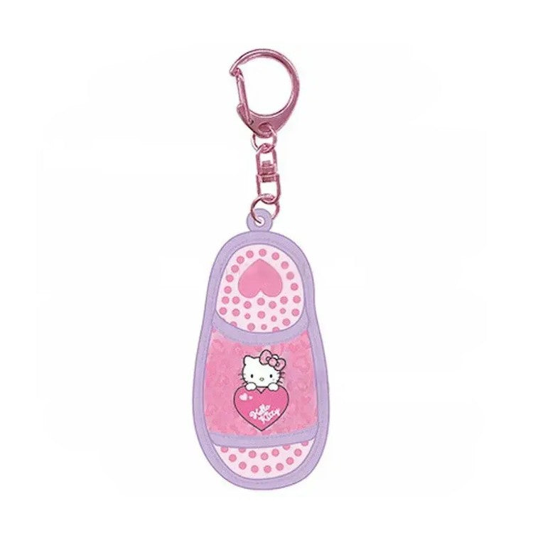 Sanrio Mini Sandal Keychain Hello Kitty Gogo Gal Collection Leopard Pink