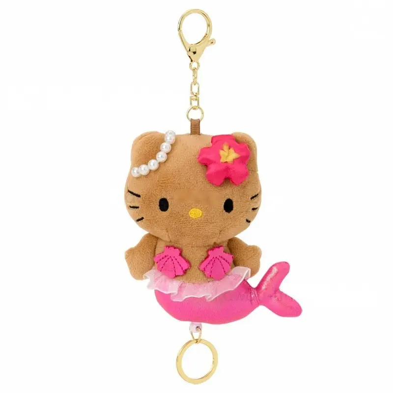 Sanrio Reel Mascot Holder Hello Kitty Fantasy Collection Mermaid Tan