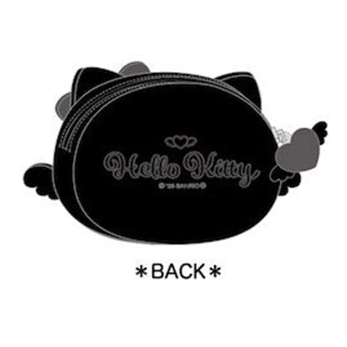 Sanrio 3D Silicone Pouch Hello Kitty Black Angel