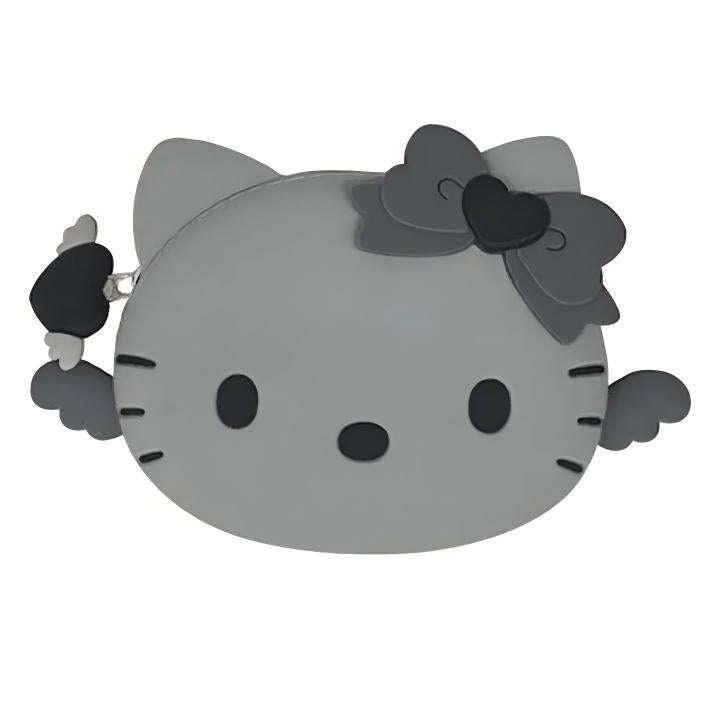 Sanrio 3D Silicone Pouch Hello Kitty Black Angel Grey