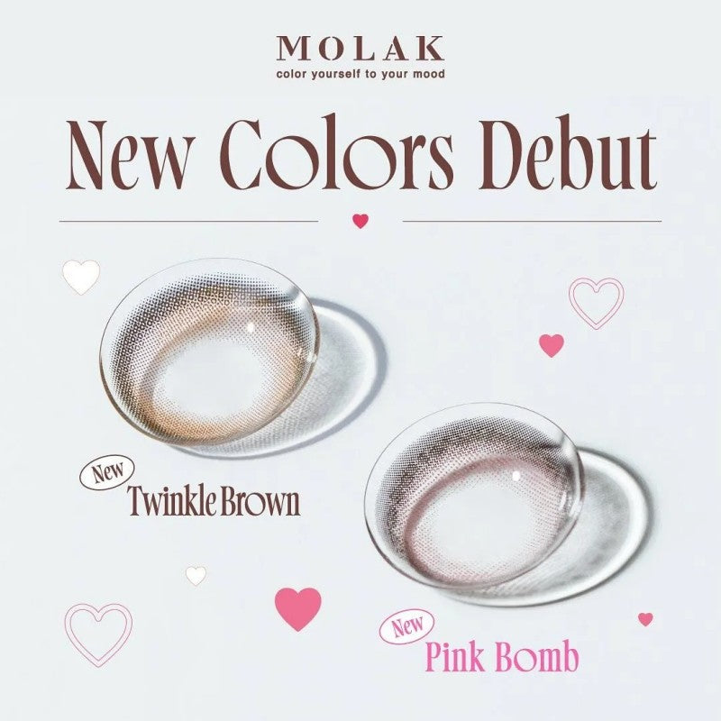 Molak 1 Day Colored Contact Lens Twinkle Brown ±000 10pcs