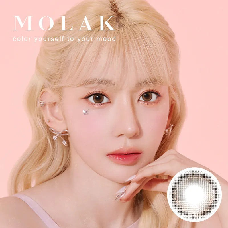 Molak 1 Day Colored Contact Lens Twinkle Brown ±000 10pcs