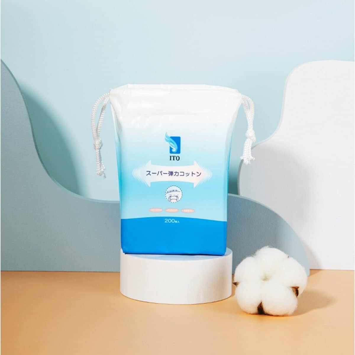ITO Super Elastic Stretchable Cotton Pads 200pcs