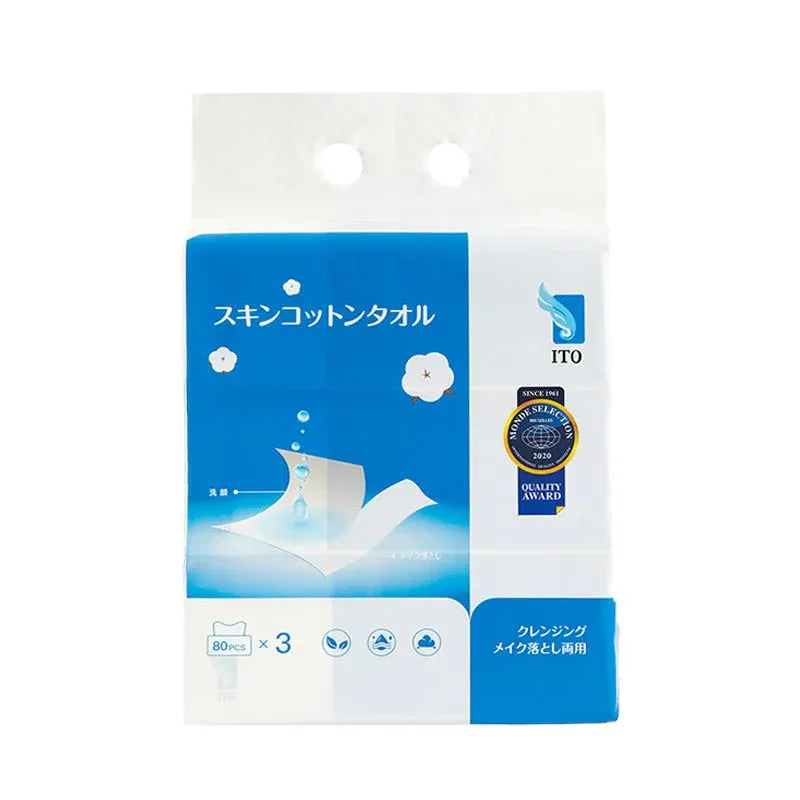 ITO 2 In 1 Makeup Remove & Clean Face Wipe 80pcs*3