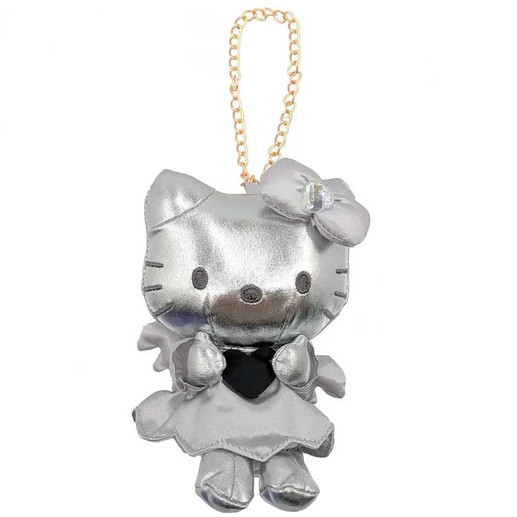Sanrio Mascot Bag Charm Hello Kitty Black Angel Silver