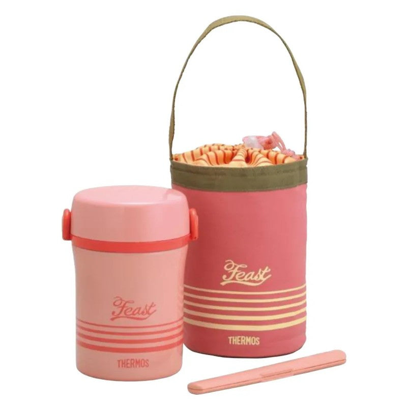 Thermos Stainless Steel Lunch Tote Pink